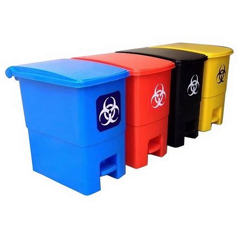 Plastic Open Top Foot Pedal Hospital Dustbin At Rs In Bhopal Id