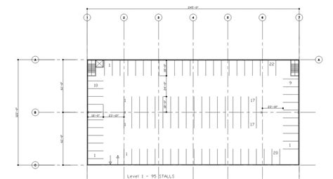 Parking Lot Layout Dimensions - minimalistisches Interieur