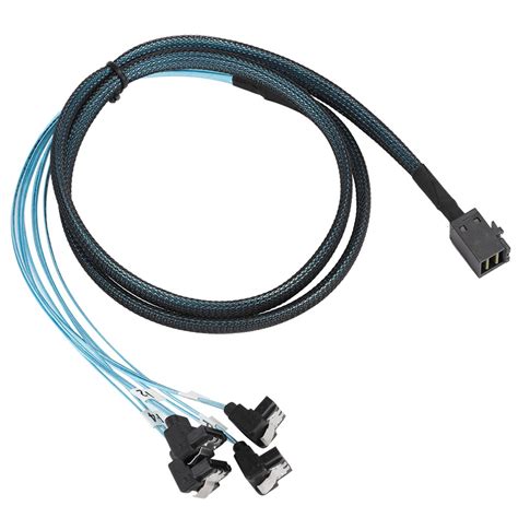 Mini SAS Interface HD 36P SFF-8643 to SATA 7Pinx4 Connector Injection ...