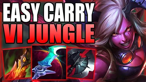 HOW TO EASILY CARRY WITH VI JUNGLE FOR BEGINNERS Best Build Runes S