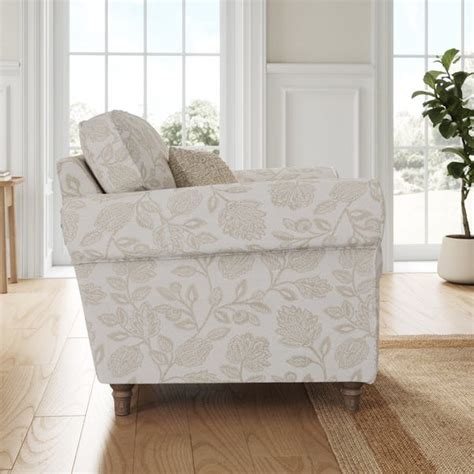 Flori Armchair, Floral Print Fabric | Dunelm