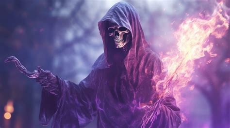 grim reaper design purple color illustration 26727085 Stock Photo at ...