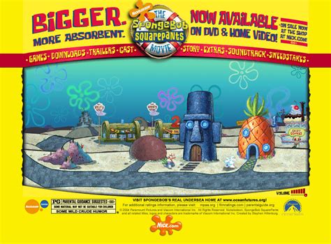 The SpongeBob SquarePants Movie in 2004 - Web Design Museum