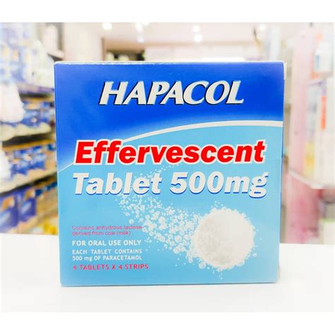 Hapacol Effervescent Tablet 500mg 4 Tablet X 4 Strips Shopee Malaysia