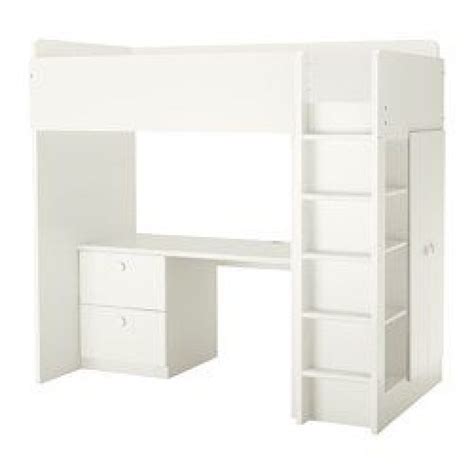 STUVA FÖLJA Loft bed with 2 drawers 2 doors white IKEAPEDIA