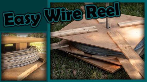 How To Make A Wire Spinner Diy Easy Homemade Wire Reel Diy Farm Fencing Spinner Spinning