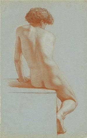 A Seated Male Nude Seen From Behind By French School 19 On Artnet