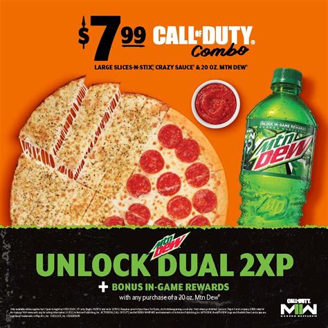 How to redeem MW2 Double XP codes from Mtn. Dew and Little Caesar's