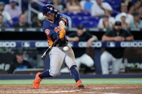 Houston Astros Jose Altuve Leaves Game After Fouling Ball Off Leg