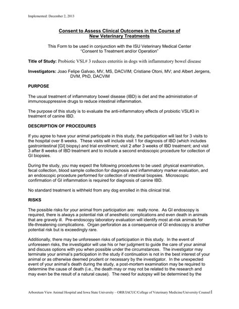 Clinical Trial Consent Form Template