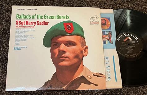 1966 Pop LP SSgt BARRY SADLER Ballads Of The Green Berets RCA