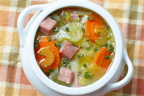 Ham And Cabbage Soup The Kitchen Magpie Low Carb