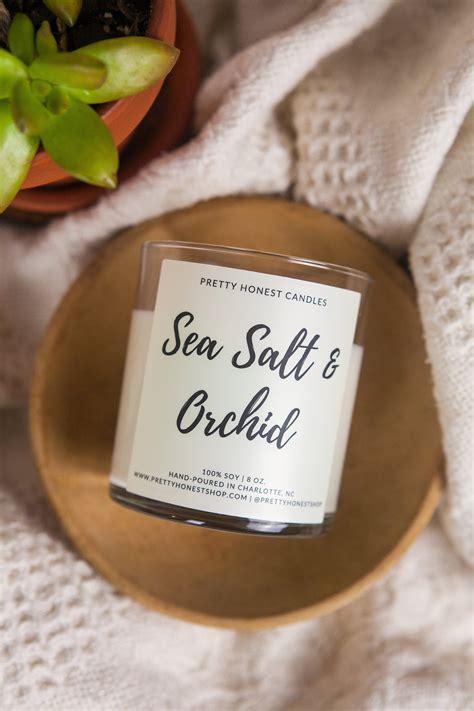 Sea Salt Orchid Soy Candle Soy Candles Spring Candles Candles