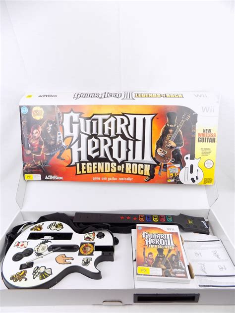 Boxed Nintendo Wii Gibson Les Paul Guitar Hero Rock Band Controller