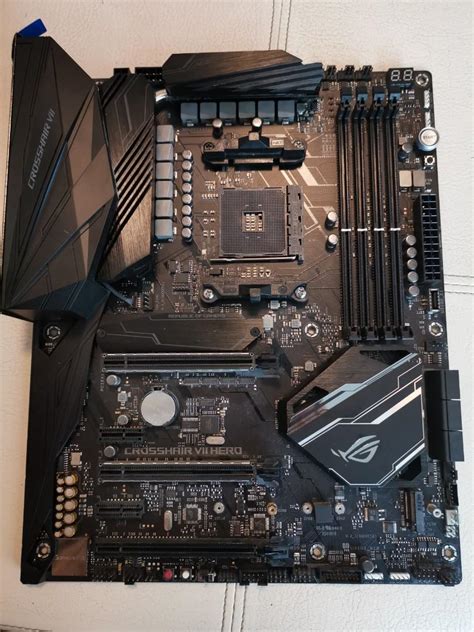 Asus Crosshair Vii Hero X470 Motherboard Computers And Tech Parts And Accessories Computer Parts