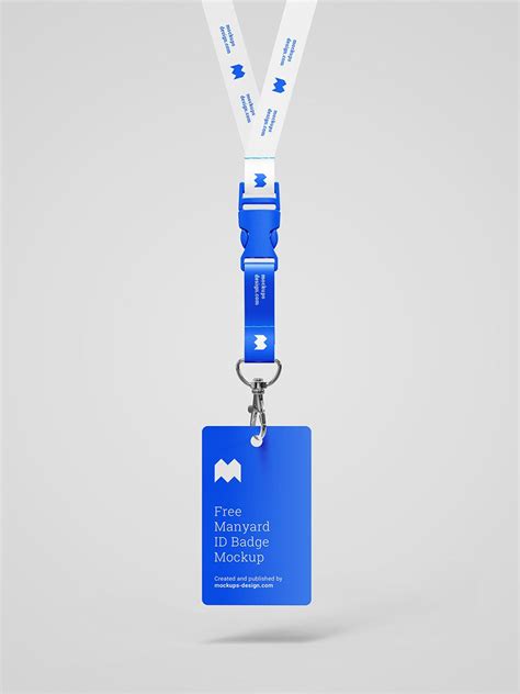 Free Lanyard Id Badge Mockup Identity Card Design Design Mockup Free