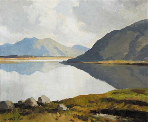 Reflections Kylemore County Galway By Maurice Canning Wilks Rua Arha