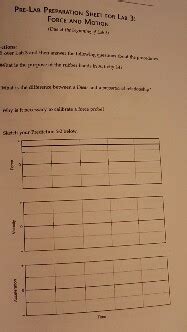 lab 3 force and motion | Chegg.com