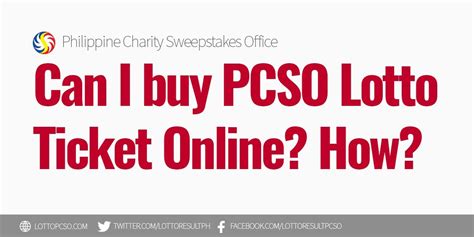 PCSO E Lotto How To Buy Lotto Ticket Online