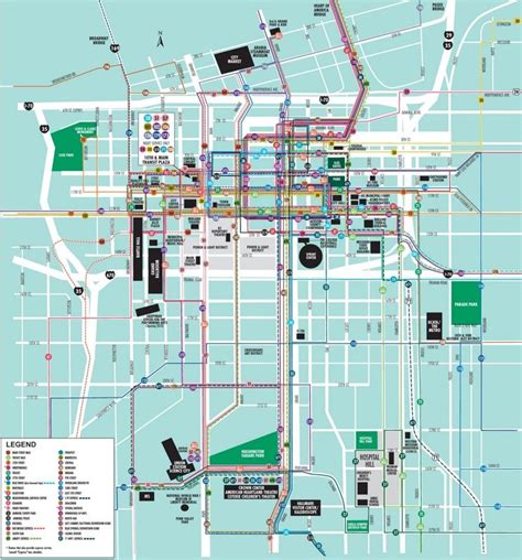 Kansas City downtown transport map | Kansas city downtown, Transport map, Kansas city