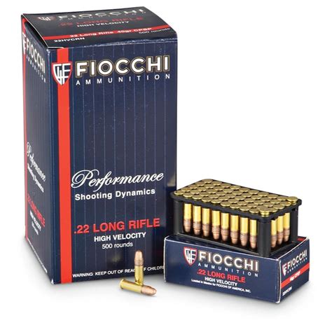 Fiocchi High Velocity 22lr Itl Shooting