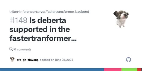 Is Deberta Supported In The Fastertranformer Backend Issue 148