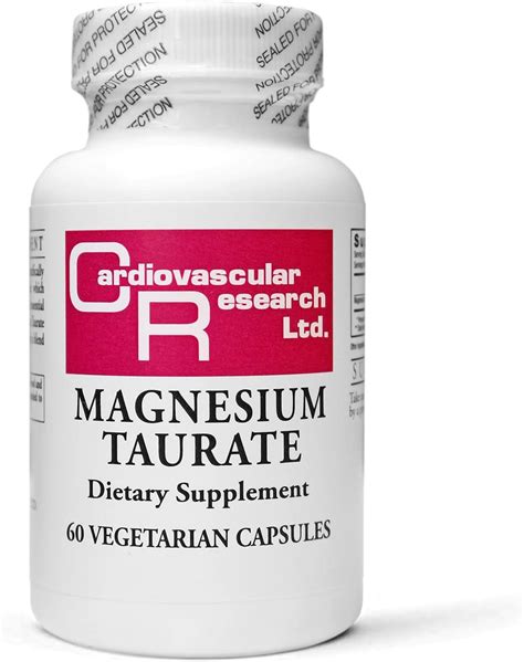 Amazon Cardiovascular Research Magnesium Taurate 125 Mg 60