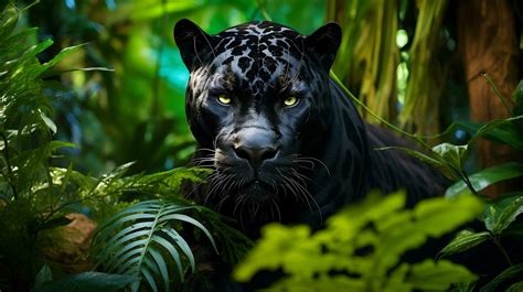 Black Panther in Jungle.Ai Generative 31723998 Stock Photo at Vecteezy