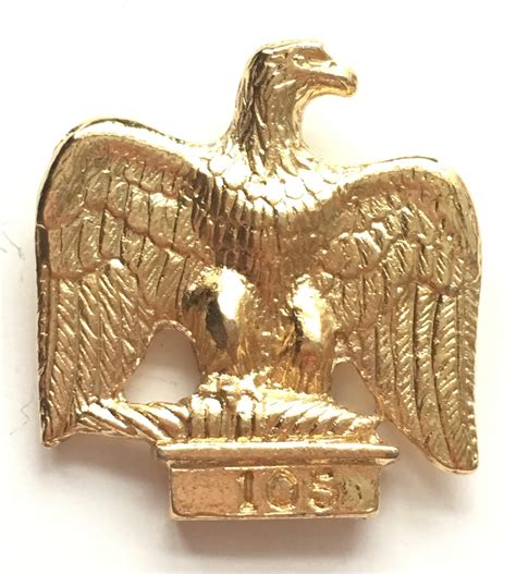 Imperial Eagle Gold Plated Pewter Lapel Pin Badge Etsy