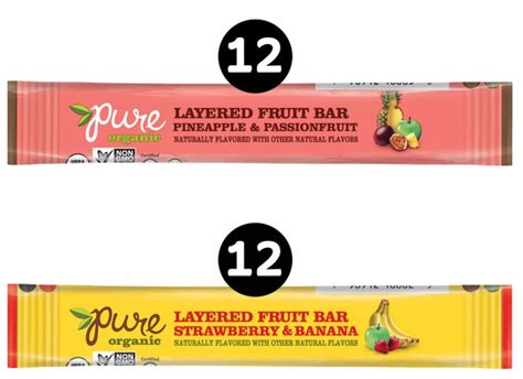 Pure Organic Layered Fruit Bars Variety Pack 24 Ct —