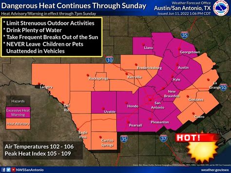 Excessive Heat Warning In Effect