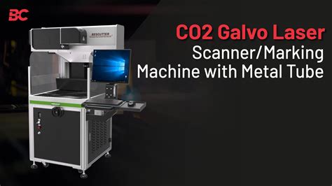 Galvo Co2 Laser Head Scanner Marking Machine With Metal Tube Youtube