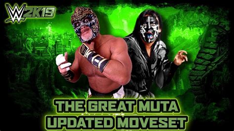 Wwe 2k19 Great Muta Updated Moveset Youtube