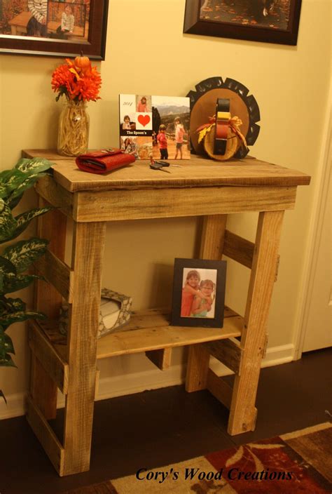 Pallet Entryway Table By Cory S Wood Creations Wood Creations Home