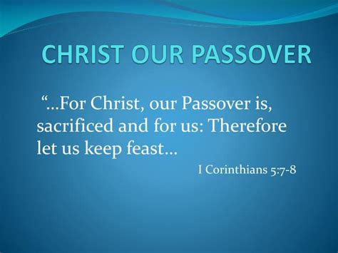 Ppt Christ Our Passover Powerpoint Presentation Free Download Id 2610037