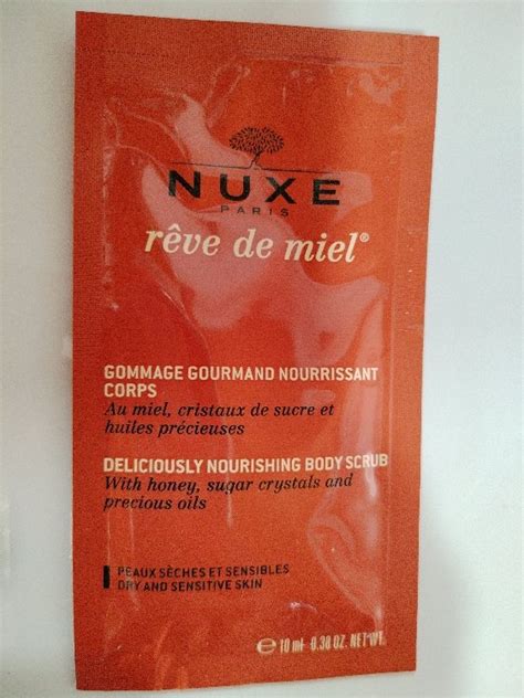 Nuxe Rêve de miel Gommage gourmand nourrissant corps 10 ml INCI Beauty