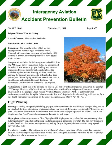 Accident Prevention Bulletin Interagency Aviation