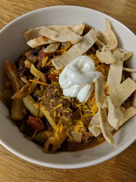 California Burrito Chili In Bowl Karas Pregnant