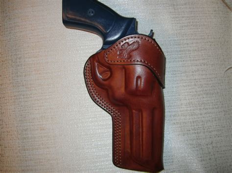 RUGER GP100 357 MAG 4 2 BARREL Formed BROWN Leather RIGHT HAND Belt