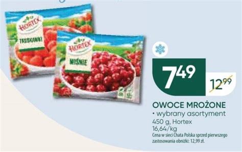 Promocja Hortex OWOCE MROŻONE 450 g w Chata Polska