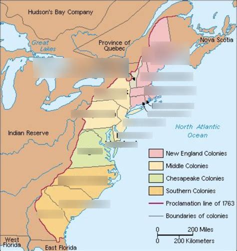 Colonial Map Diagram | Quizlet