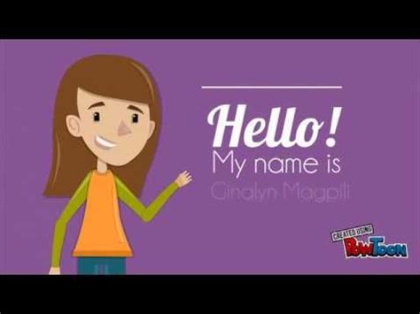 self introduction - animation - YouTube | Introduction video ideas ...