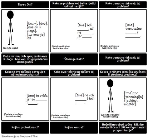 Predložak Persona 6 stanica Storyboard por hr examples