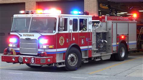 Paterson Fire Department Engine 6 Responding 93022 Youtube