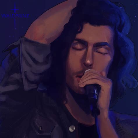 Study from a Hozier concert recording : r/learntodraw