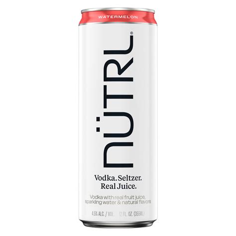 Nutrl Watermelon Vodka Hard Seltzer 12oz Can 45 Abv Gopuff Partnerships