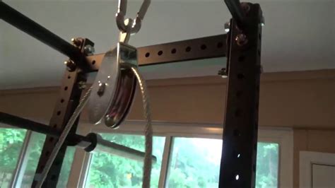 How To Build A Diy Pulley System For Your Home Gym Using A Power Rack