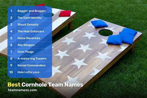 200 Cornhole Team Names To Win The Crowd Over