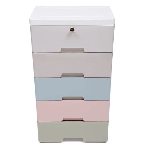 Buy Loyalheartdy 5 Plastic Drawers Chest Dresser Storage Cabinet