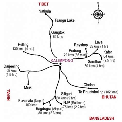 Kalimpong India Map